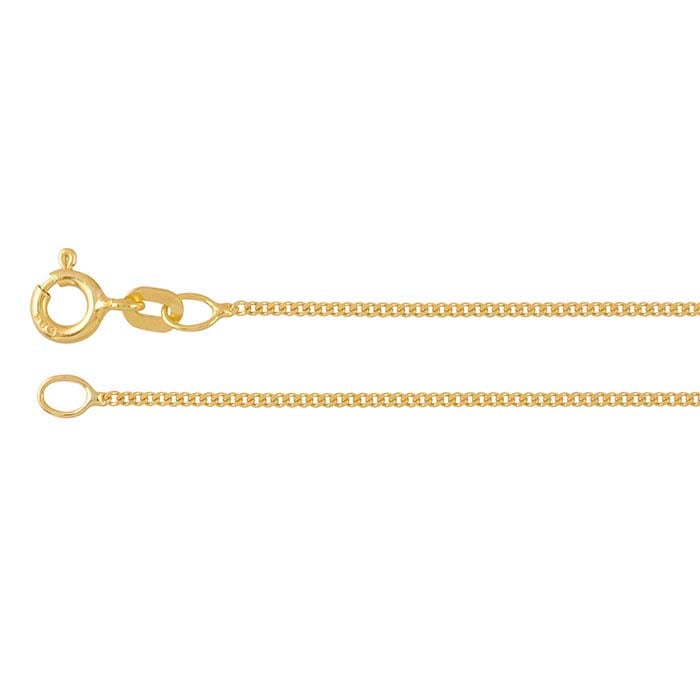14k Diamond-Cut Curb Chain