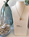 Nantucket Beach Stone Necklace, 14k