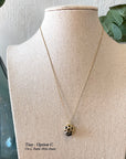 Nantucket Beach Stone Necklace, 14k