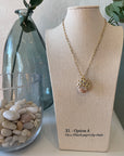 Nantucket Beach Stone Necklace, 14k