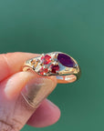 Large Crimson Tide Ring, 14k