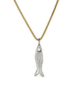 Small Fishy Charm Necklace
