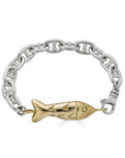 Fish Link Mariner Bracelet, Brass