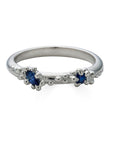 Sapphire Froth Ring, Silver