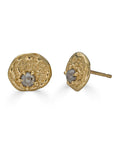 Sea Impression Studs, 14k