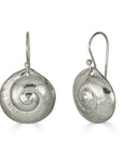 Small Moon Snail Dangles, Silver