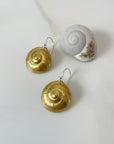 Small Moon Snail Dangles, Brass