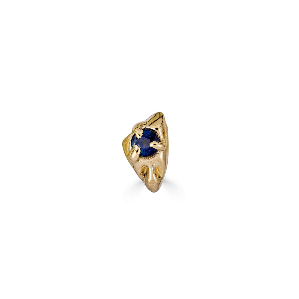 Sapphire Mix + Match Stud, 14k