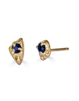 Sapphire Mix + Match Stud, 14k
