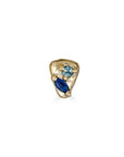 Sapphire Mix + Match Stud, 14k