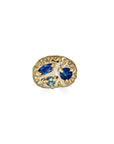 Sapphire Mix + Match Stud, 14k
