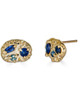 Sapphire Mix + Match Stud, 14k