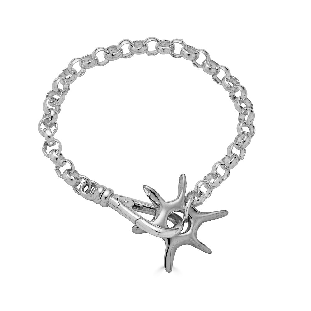 Sun Carabiner Bracelet, Silver