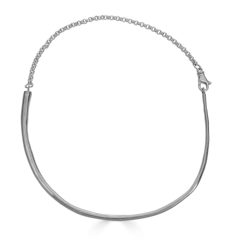 Urchin Spine Collar, Silver