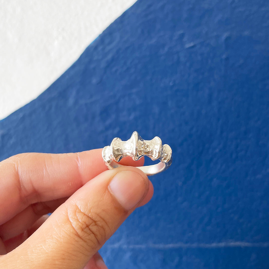 Whelk Ring, Silver