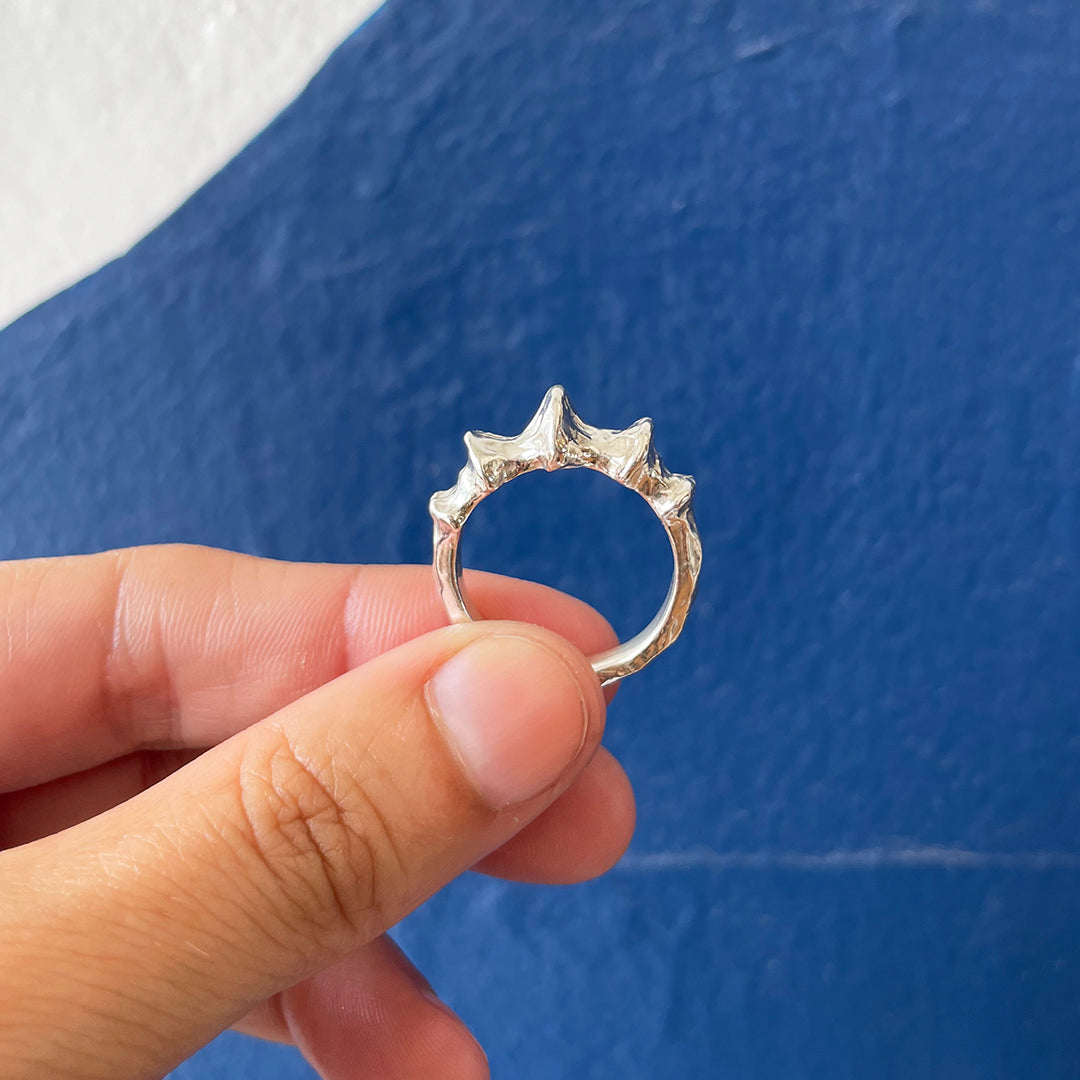 Whelk Ring, Silver