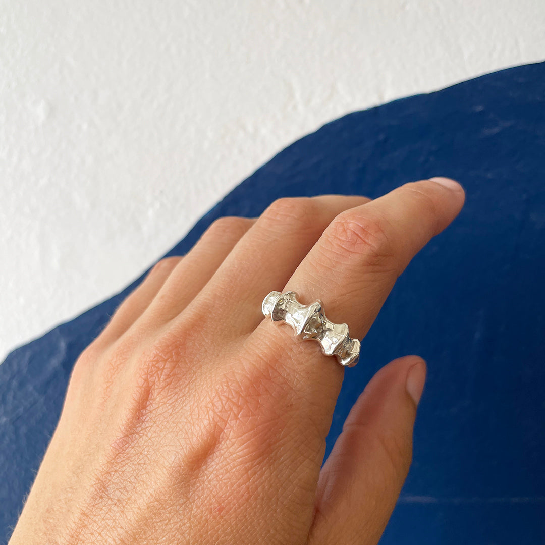 Whelk Ring, Silver