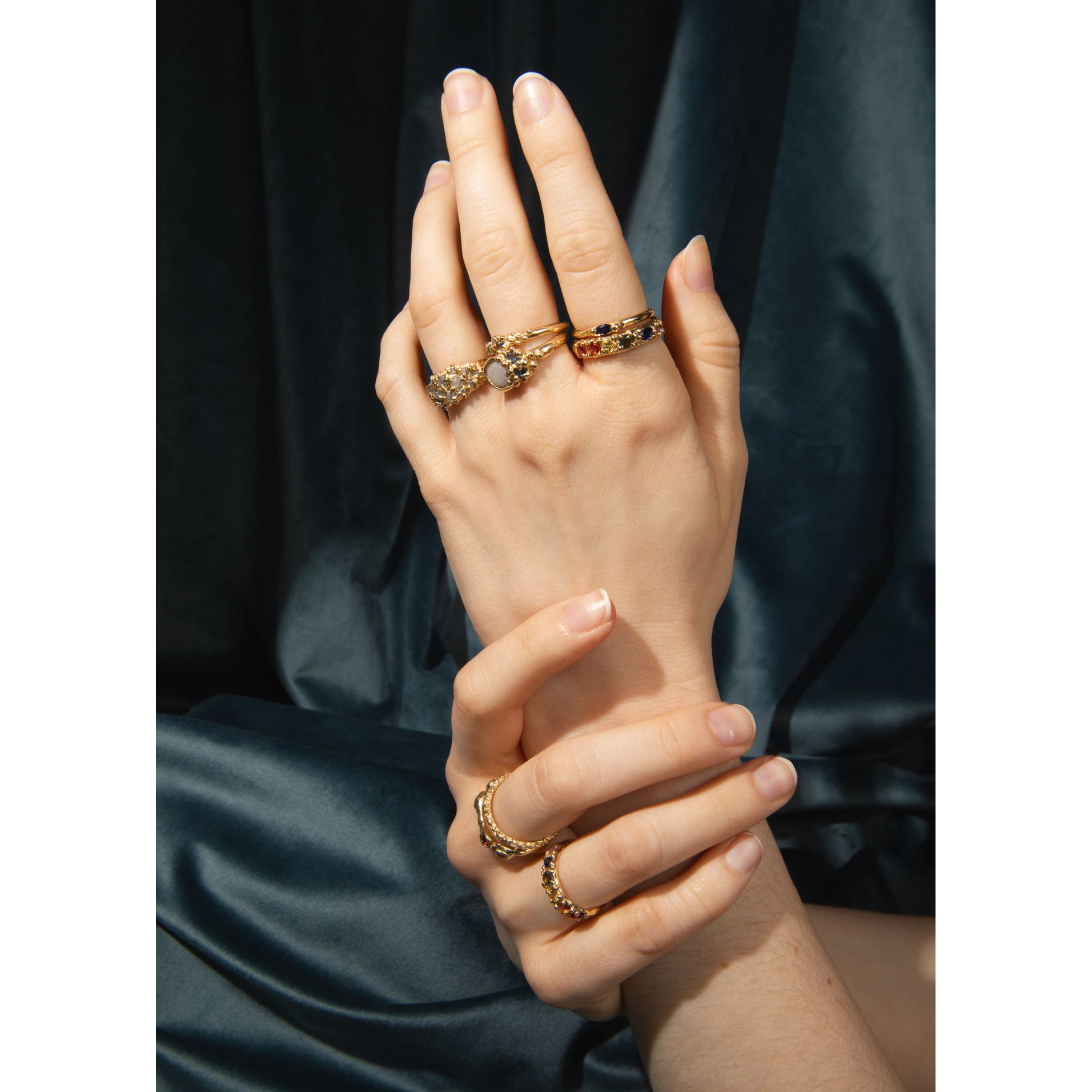 Rainbow Sapphire Ring