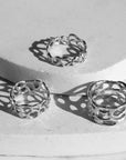 X Wide Morel Ring, Silver