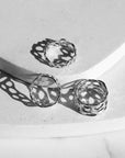 X Wide Morel Ring, Silver