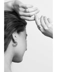 X Wide Morel Ring, Silver