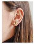 gold shark tooth earrings