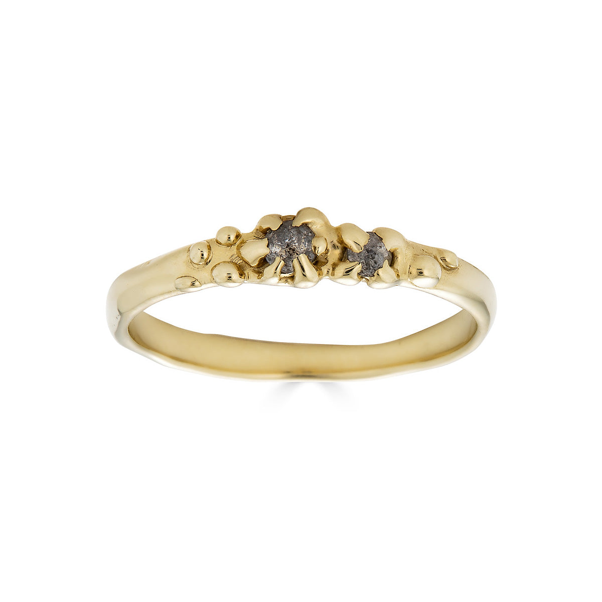 salt and pepper diamond ring