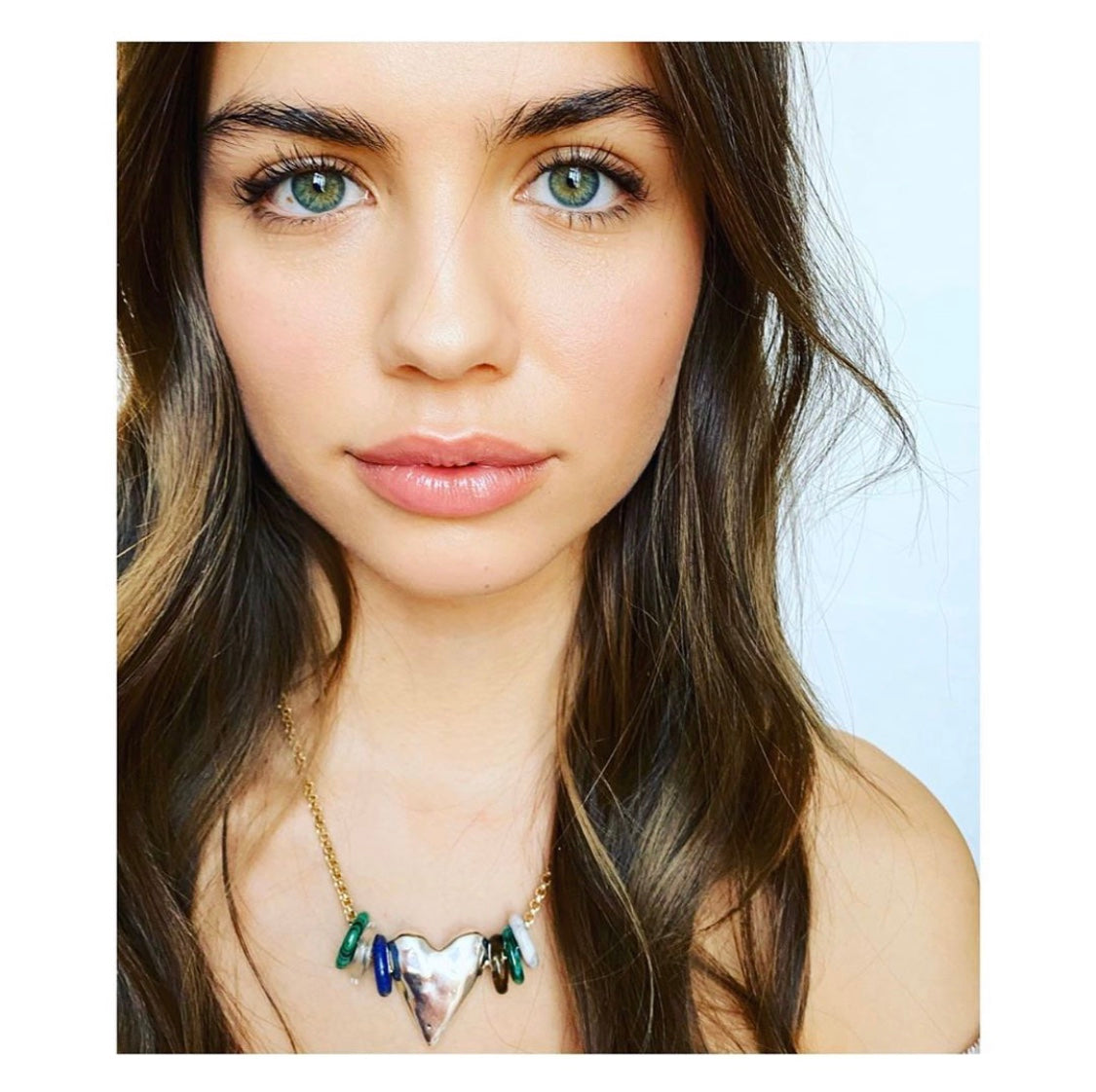 silver heart necklace