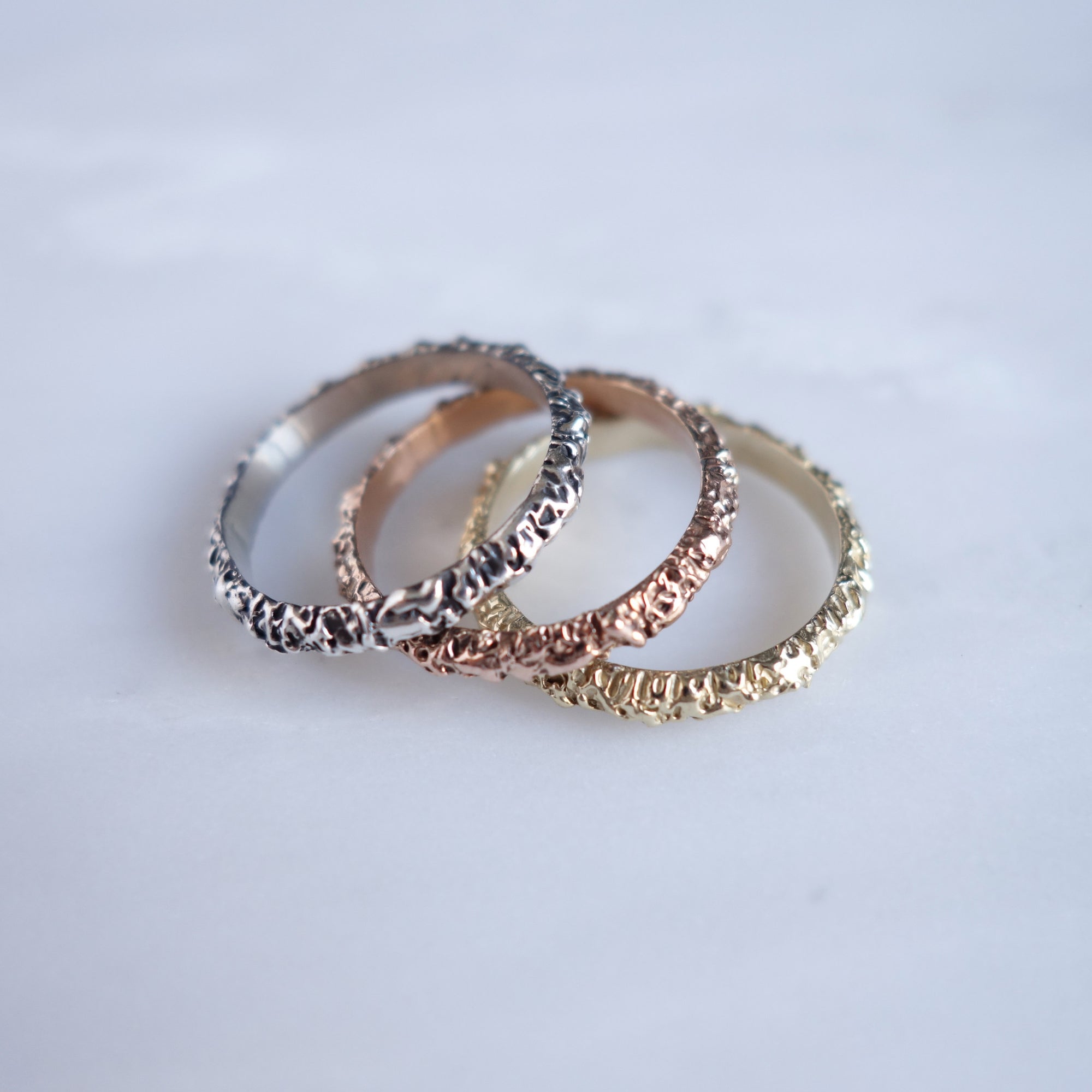 handmade stacking rings