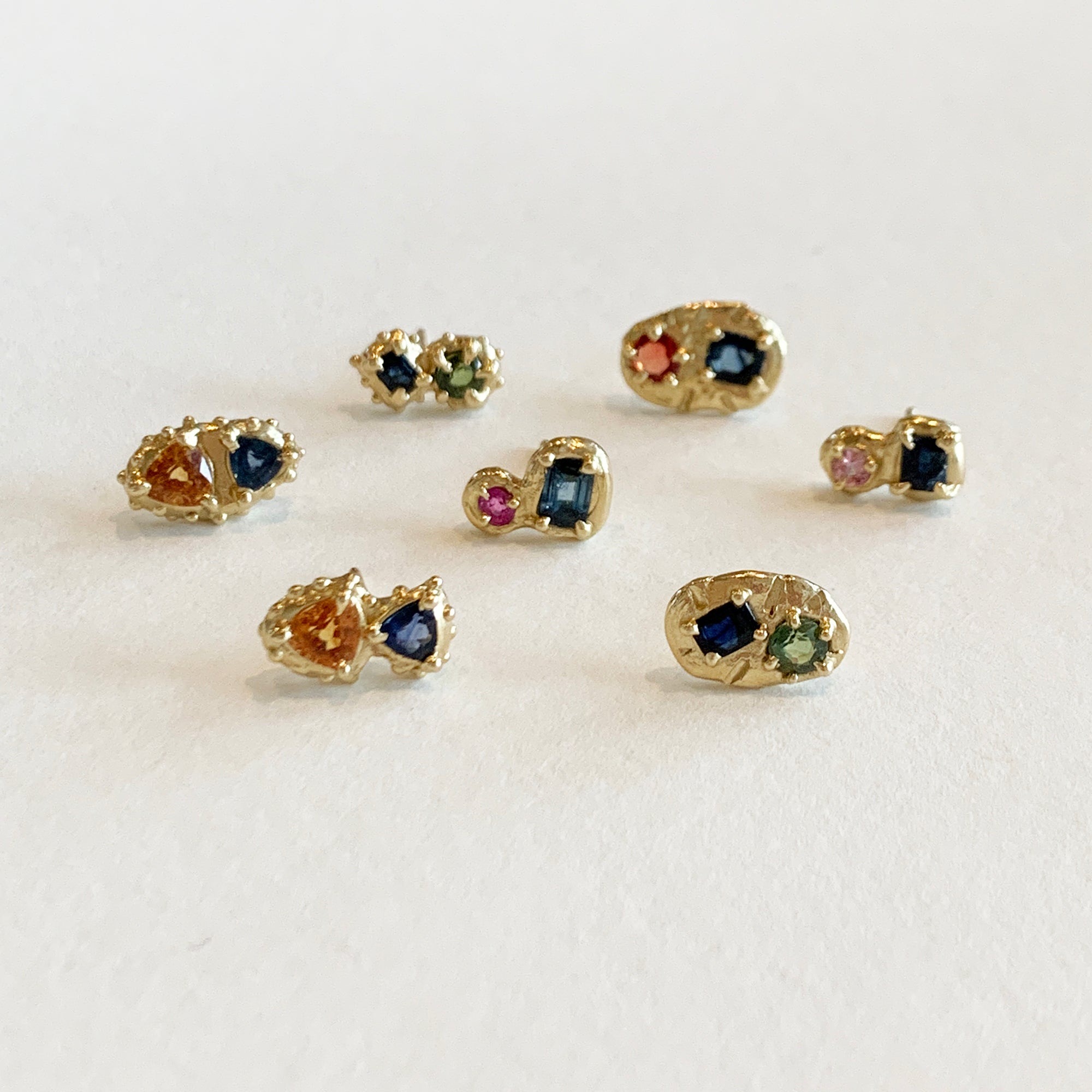 sapphire studs