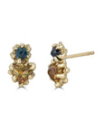 sapphire duo earrings