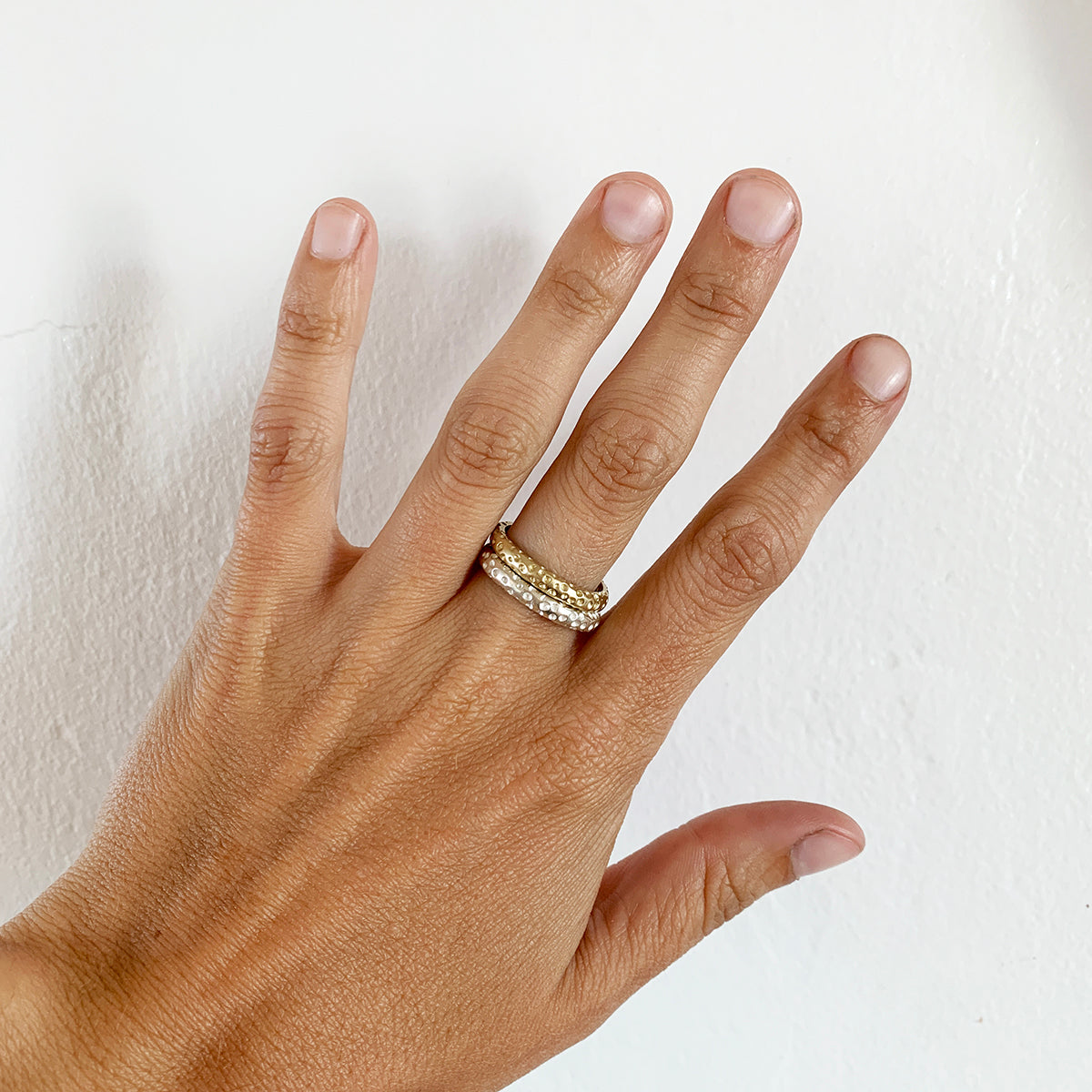 handmade stacking rings