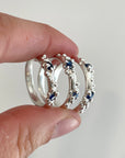 Sapphire Froth Ring, Silver