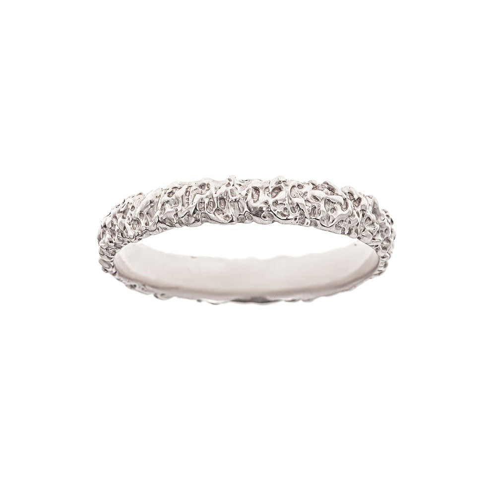 moon silver stacking rings