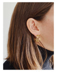 gold hoop earrings