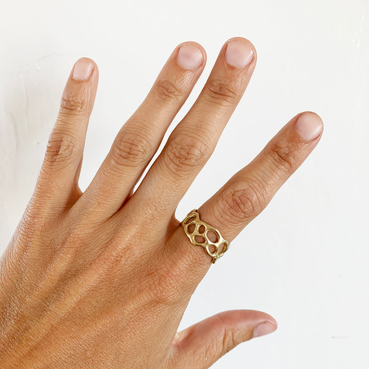 organic nature gold ring