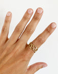 organic nature gold ring