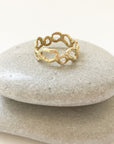 gold morel ring