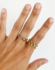 morel mushroom gold rings