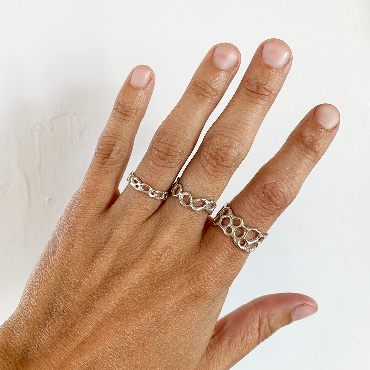 handmade mushroom rings