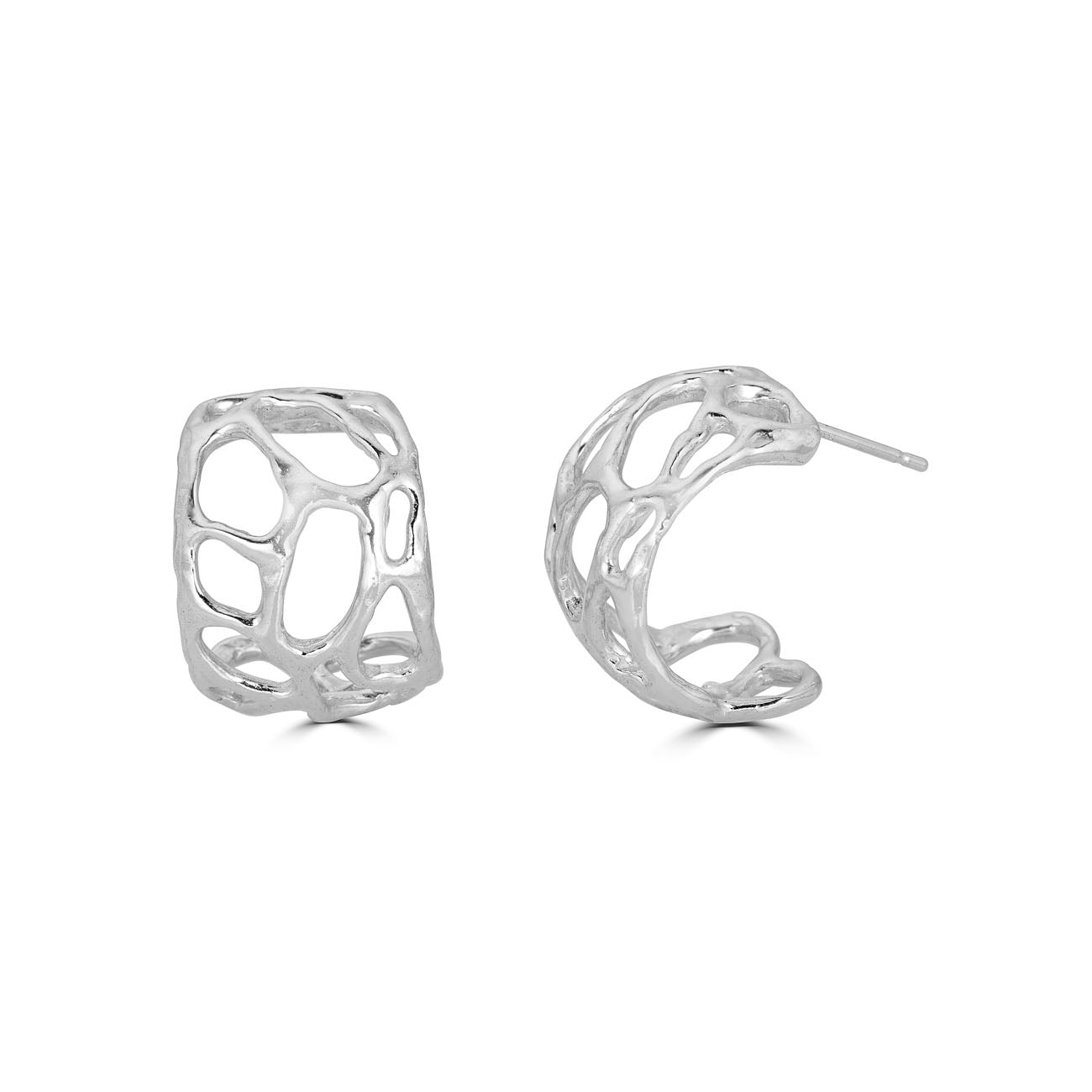 morel silver hoops
