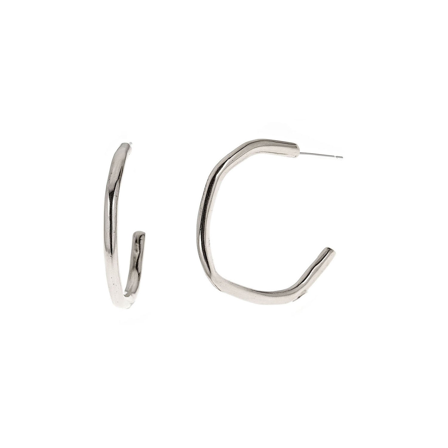 rugged hoop earrings