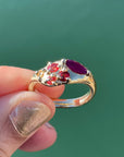 Large Crimson Tide Ring, 14k