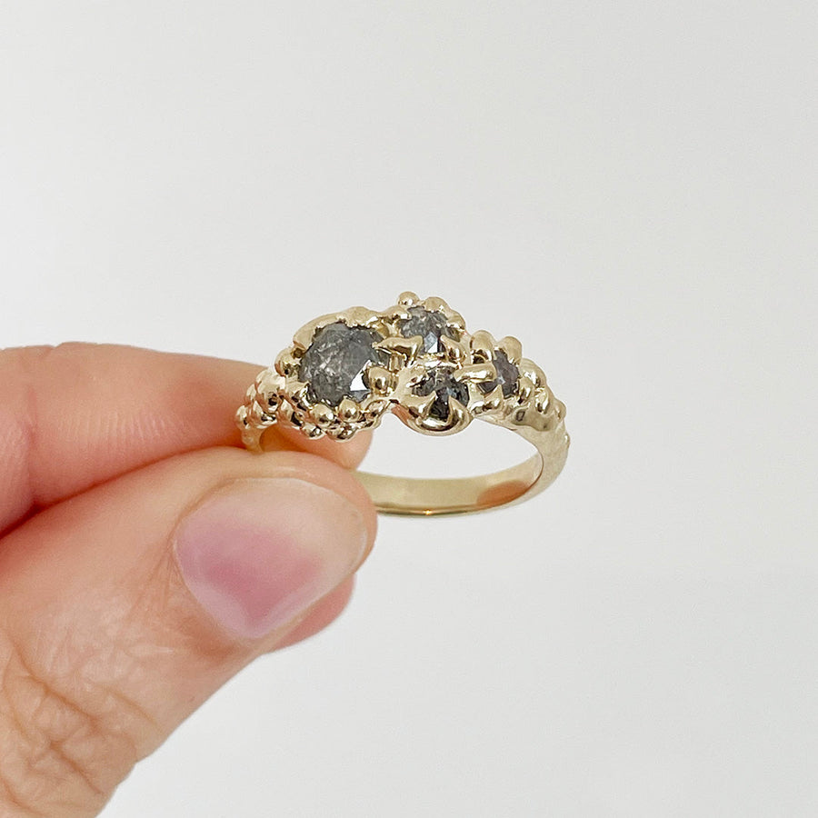 Diamond Seafoam Ring, 14k