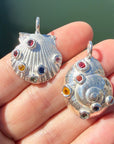 Rainbow Barnacle Charm, Silver