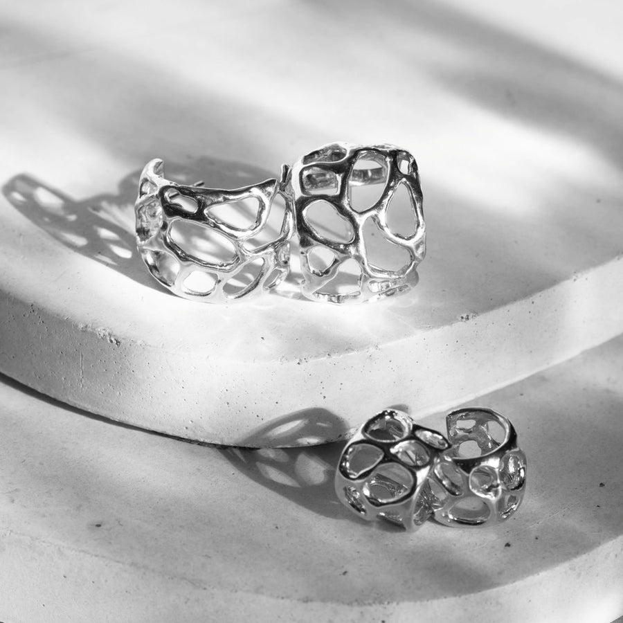 Morel Mini Hoops, Silver