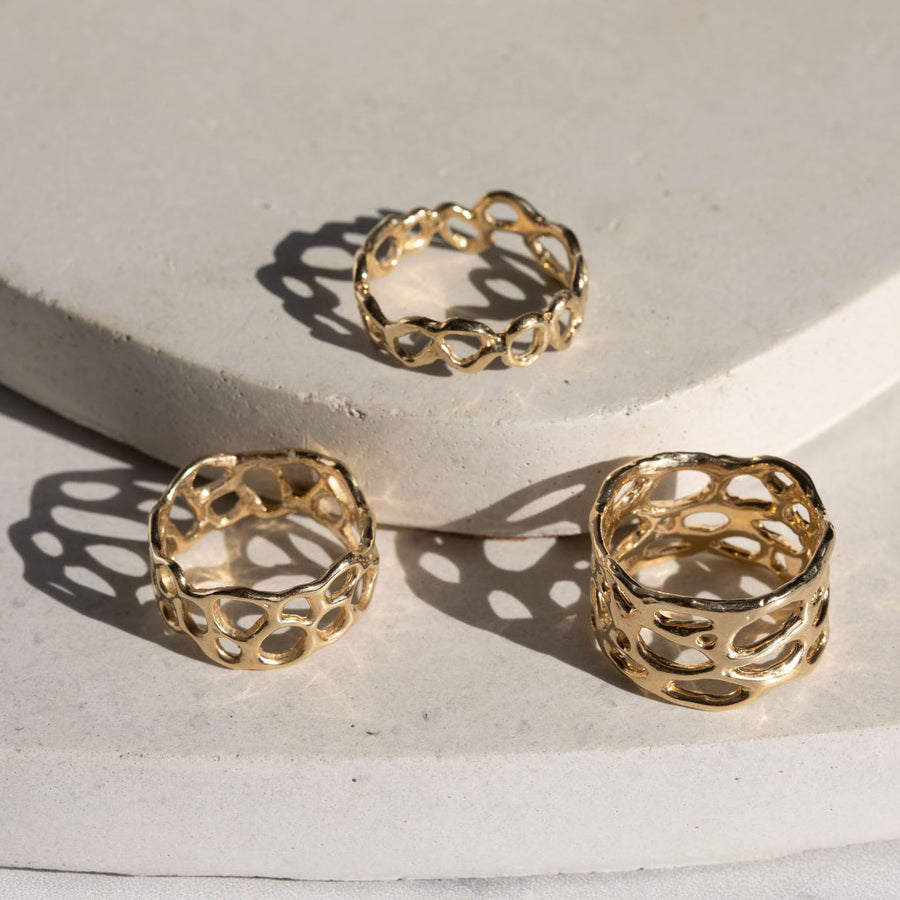 Morel Thin Ring, 14k IcarusandCo