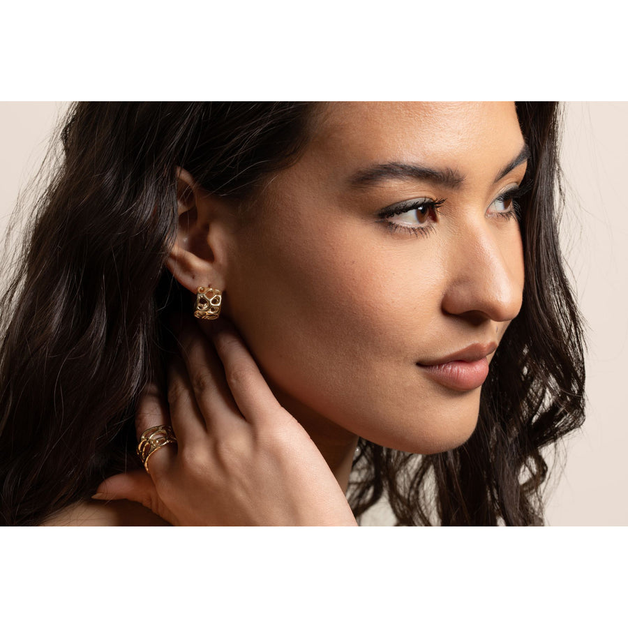 Morel Mini Hoops, Brass
