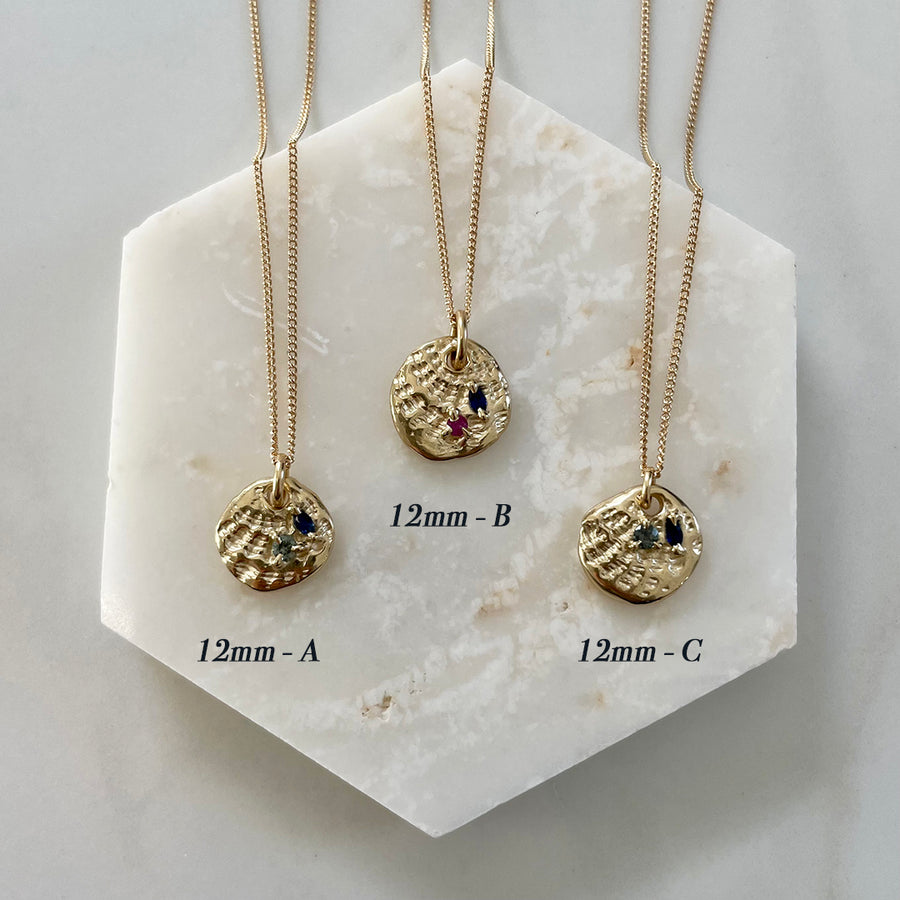 Sea Impression Charms, 14k