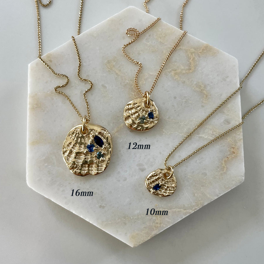 Sea Impression Charms, 14k